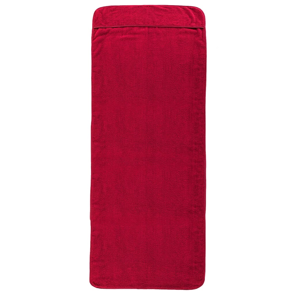 Beach Towels 6 pcs Burgundy 60x135 cm Fabric 400 GSM