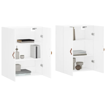 Wall Mounted Cabinets 2 pcs White 69.5x34x90 cm