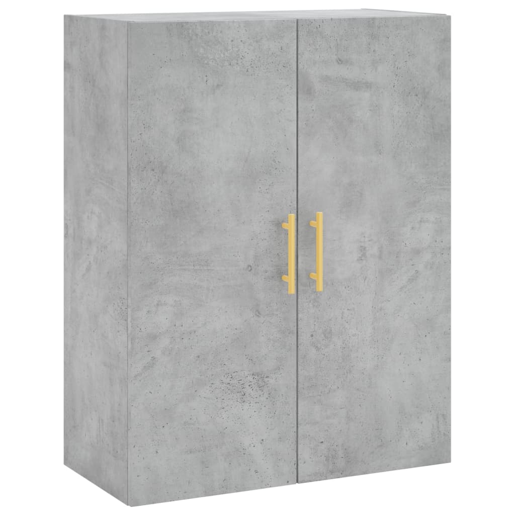 Wall Mounted Cabinets 2 pcs Concrete Grey 69.5x34x90 cm