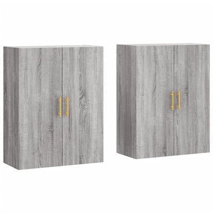 Wall Mounted Cabinets 2 pcs Grey Sonoma 69.5x34x90 cm