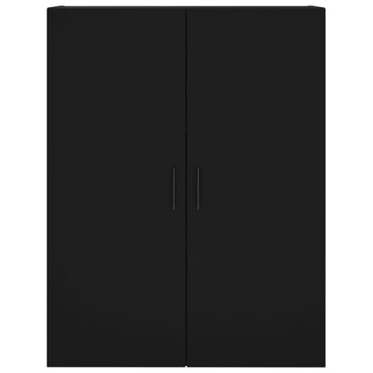 Wall Mounted Cabinets 2 pcs Black 69.5x34x90 cm