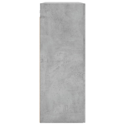 Wall Mounted Cabinets 2 pcs Concrete Grey 69.5x34x90 cm