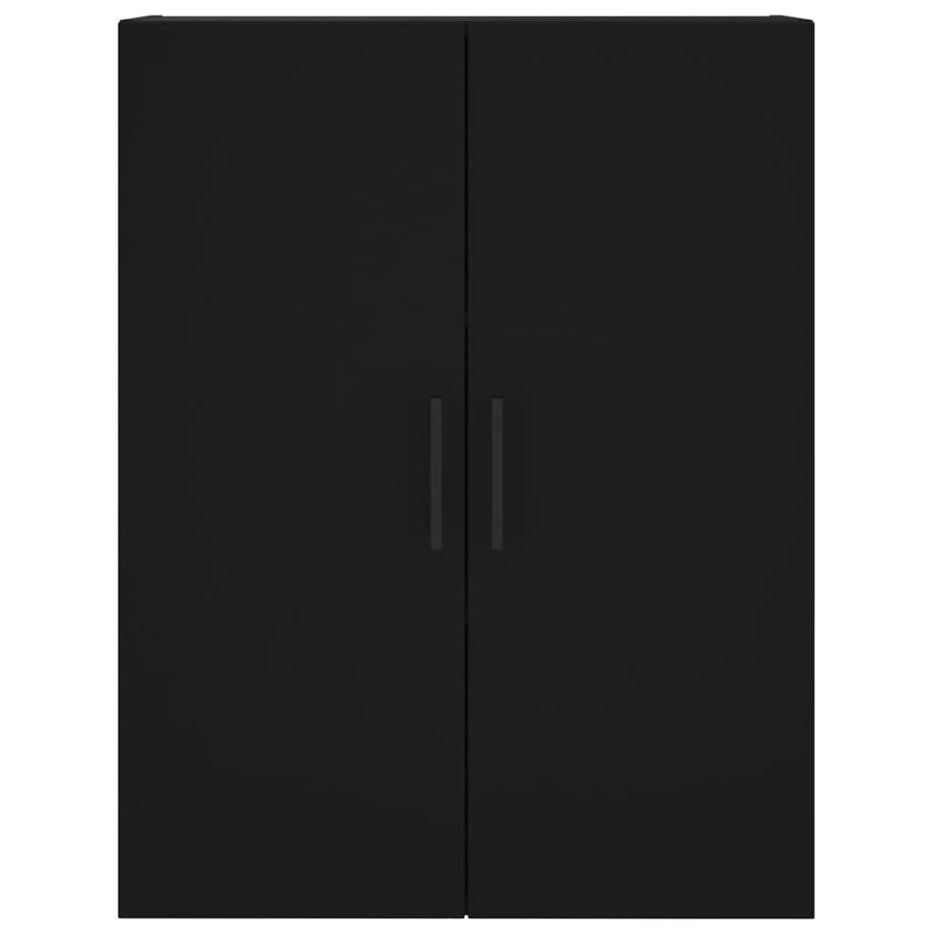 Wall Mounted Cabinets 2 pcs Black 69.5x34x90 cm