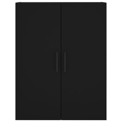 Wall Mounted Cabinets 2 pcs Black 69.5x34x90 cm