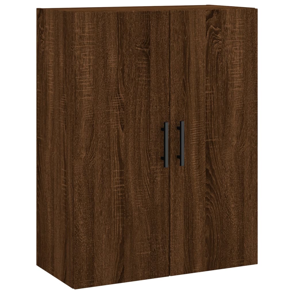 Wall Mounted Cabinets 2 pcs Brown Oak 69.5x34x90 cm