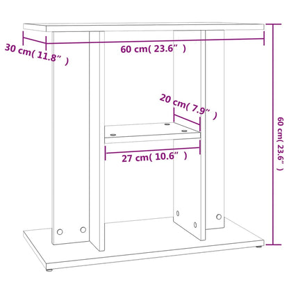 Aquarium Stand Brown Oak 60x30x60 cm Engineered Wood