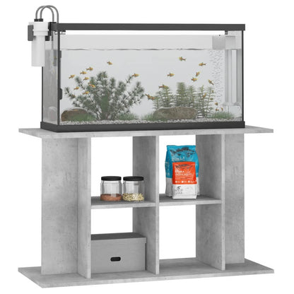 Aquarium Stand Concrete Grey 100x40x60 cm Engineered Wood