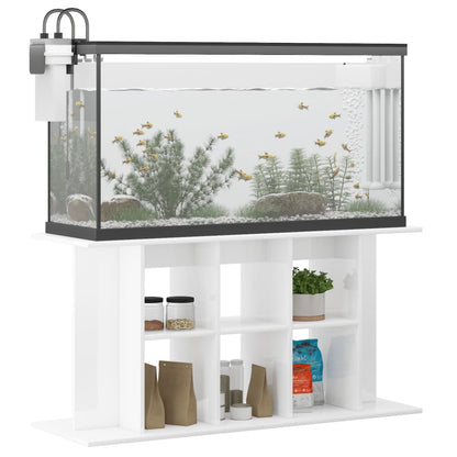 Aquarium Stand High Gloss White 120x40x60 cm Engineered Wood