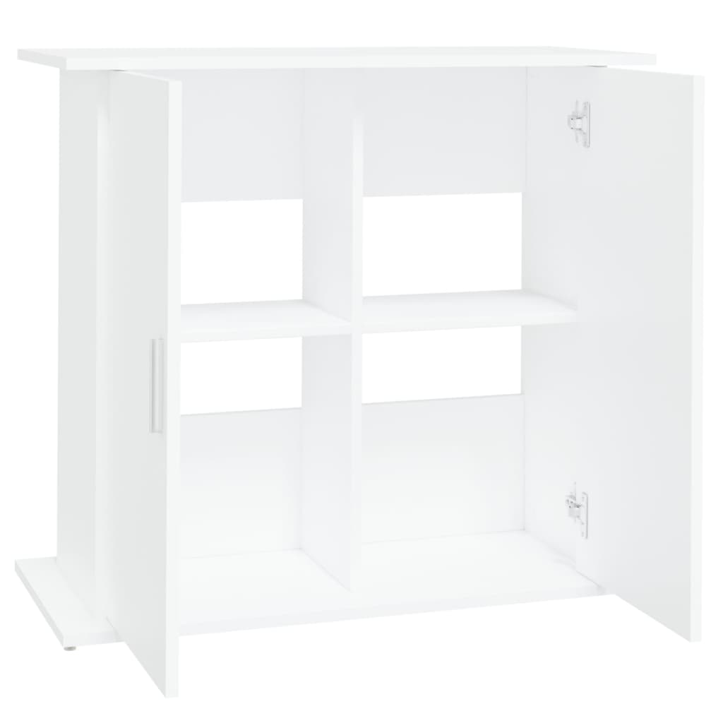 Aquarium Stand White 81x36x73 cm Engineered Wood