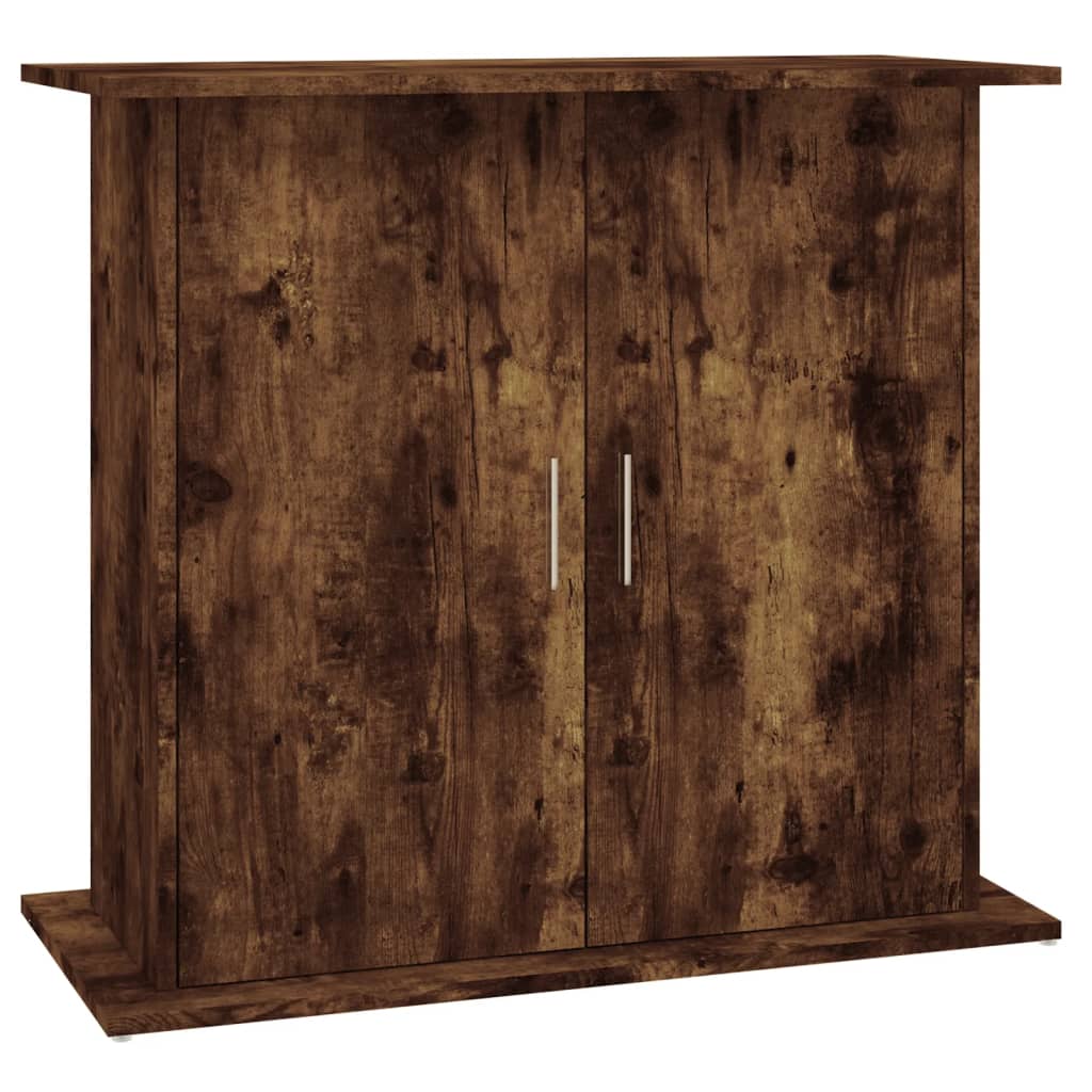 Aquarium Stand Smoked Oak 81x36x73 cm Engineered Wood