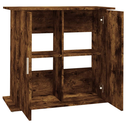 Aquarium Stand Smoked Oak 81x36x73 cm Engineered Wood