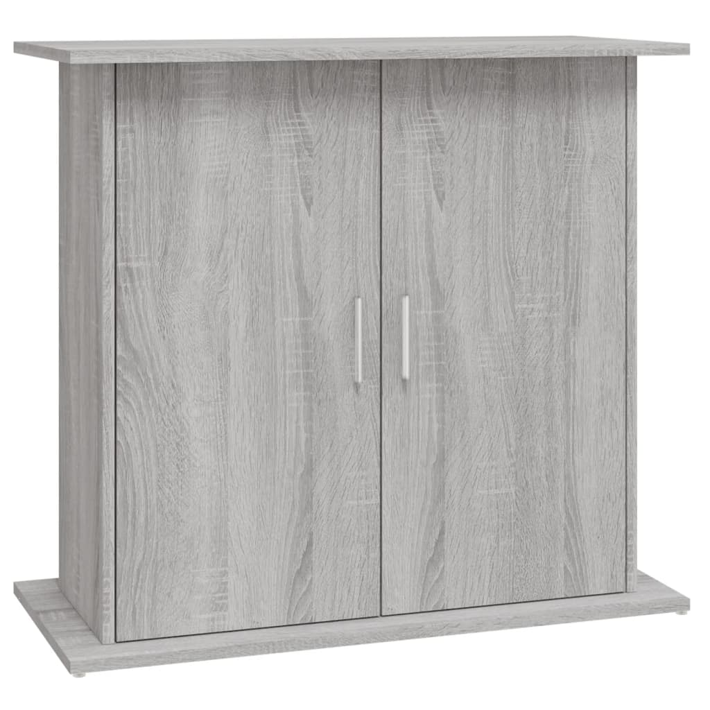 Aquarium Stand Grey Sonoma 81x36x73 cm Engineered Wood