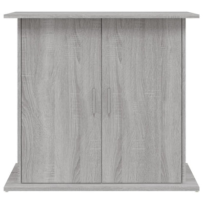 Aquarium Stand Grey Sonoma 81x36x73 cm Engineered Wood