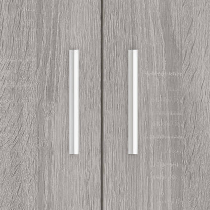 Aquarium Stand Grey Sonoma 81x36x73 cm Engineered Wood