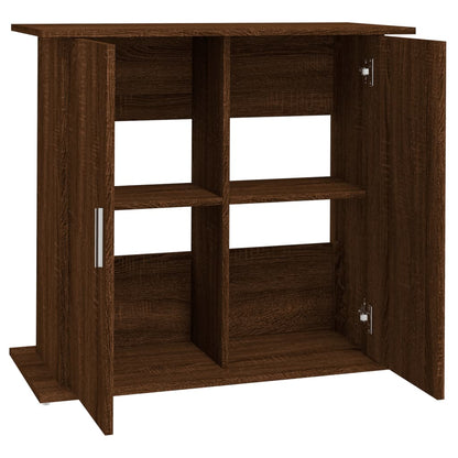 Aquarium Stand Brown Oak 81x36x73 cm Engineered Wood