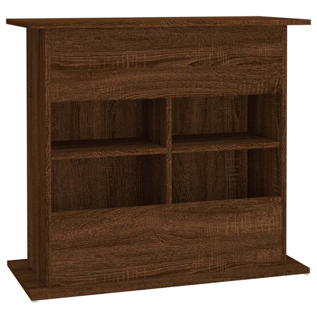 Aquarium Stand Brown Oak 81x36x73 cm Engineered Wood