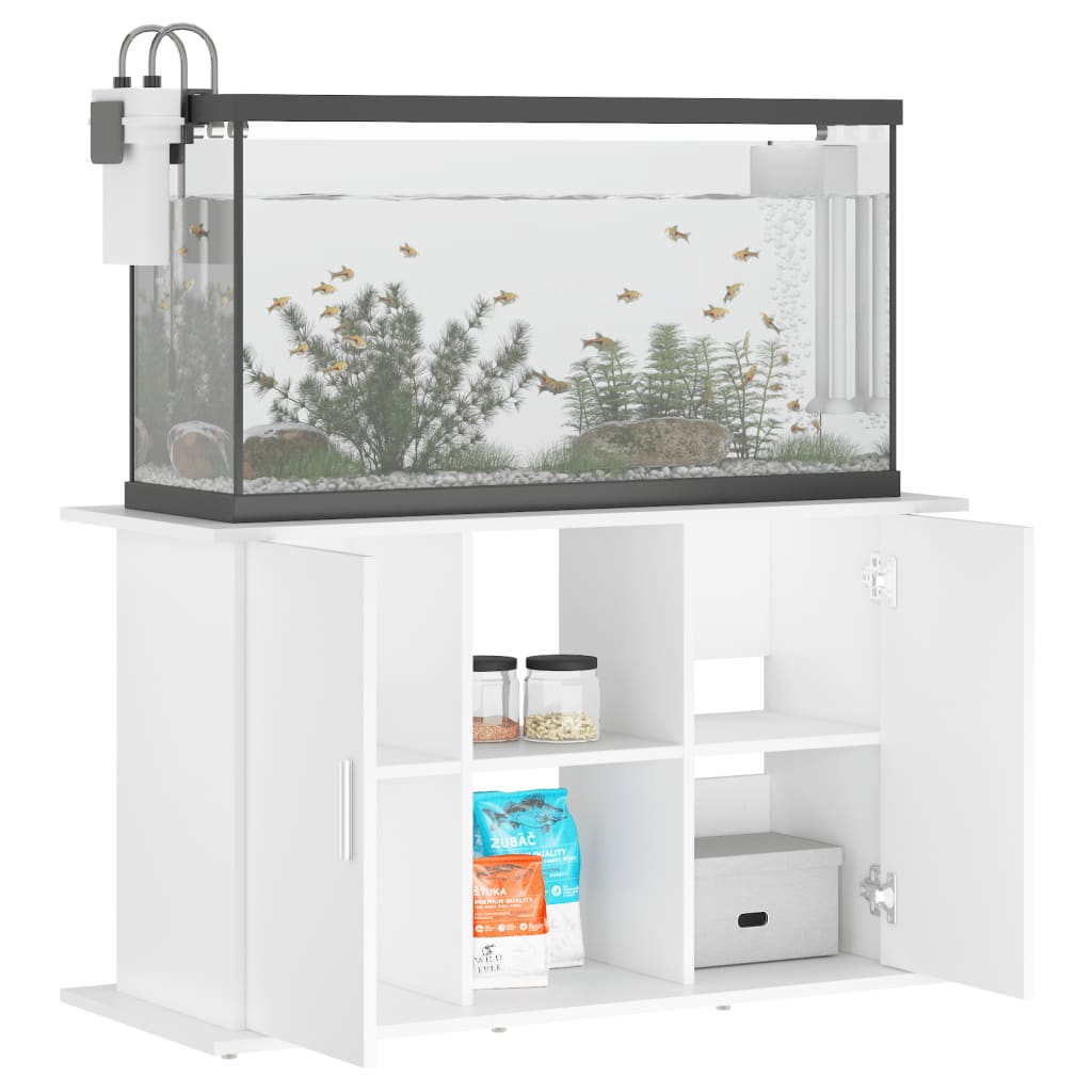 Aquarium Stand White 101x41x58 cm Engineered Wood