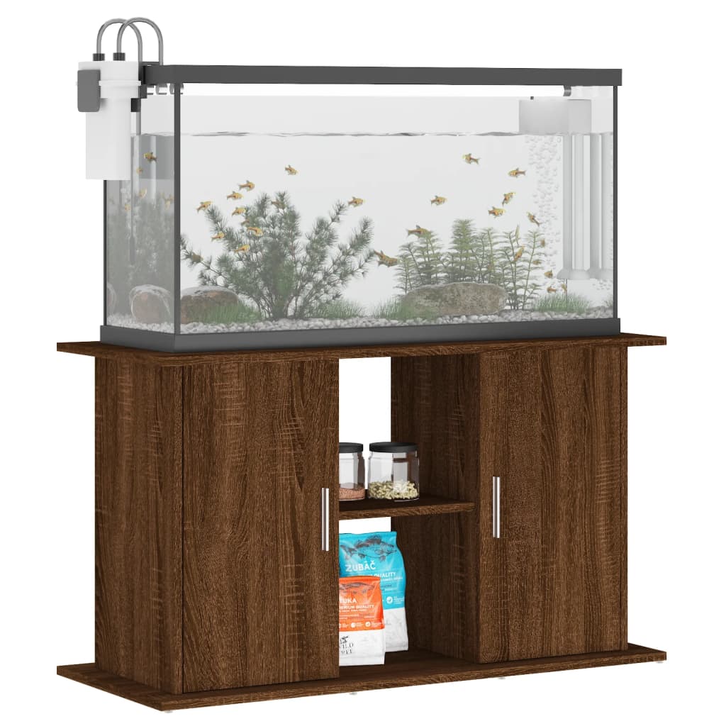 Aquarium Stand Brown Oak 101x41x58 cm Engineered Wood