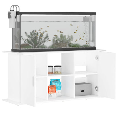 Aquarium Stand White 121x41x58 cm Engineered Wood