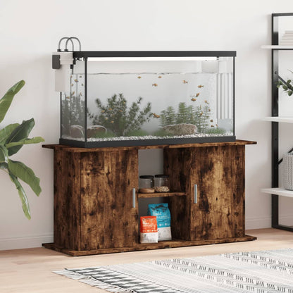 Aquarium Stand Smoked Oak 121x41x58 cm Engineered Wood