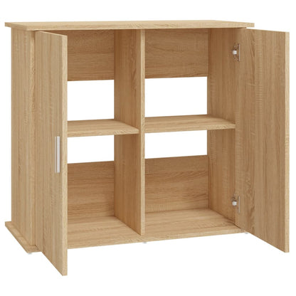 Aquarium Stand Sonoma Oak 81x36x73 cm Engineered Wood