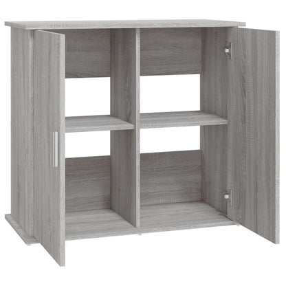 Aquarium Stand Grey Sonoma 81x36x73 cm Engineered Wood