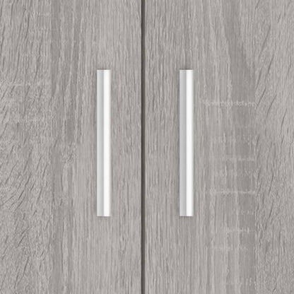 Aquarium Stand Grey Sonoma 81x36x73 cm Engineered Wood