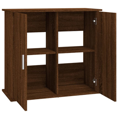 Aquarium Stand Brown Oak 81x36x73 cm Engineered Wood