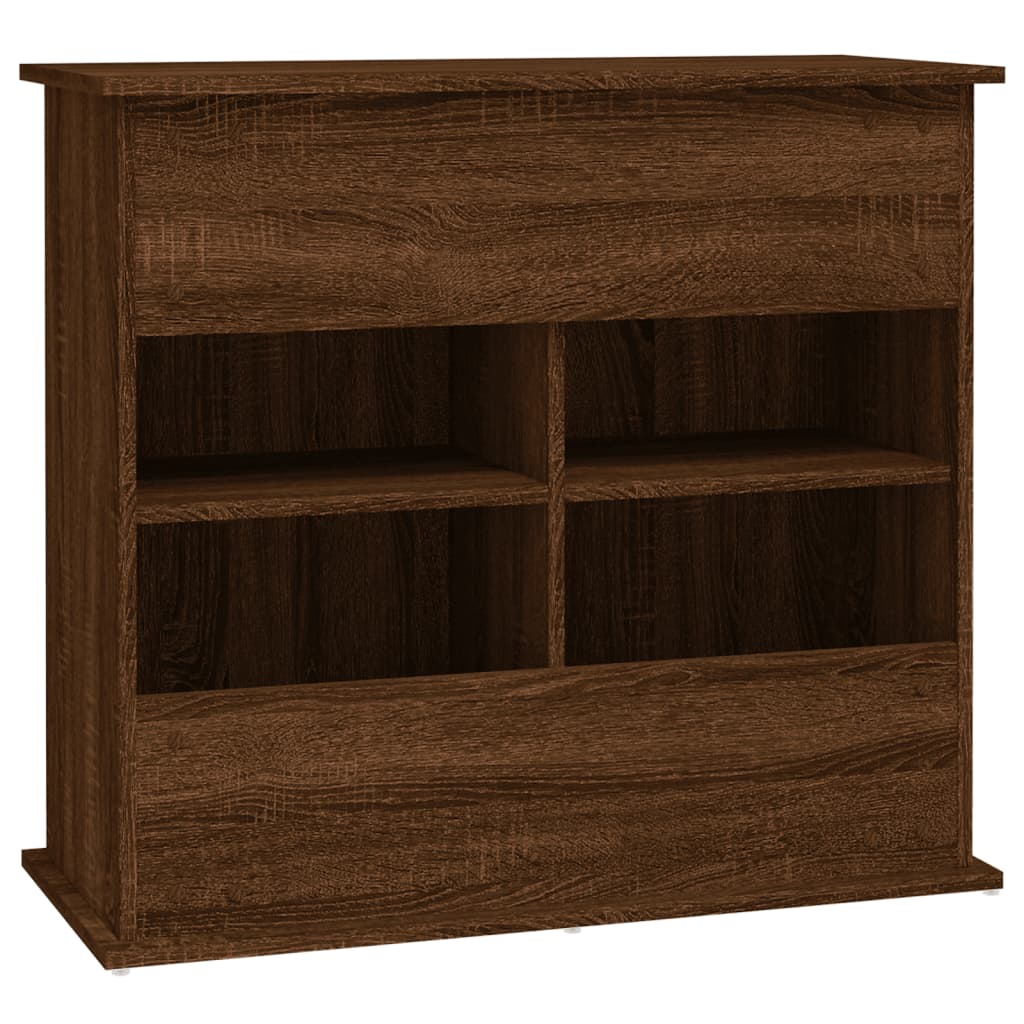 Aquarium Stand Brown Oak 81x36x73 cm Engineered Wood