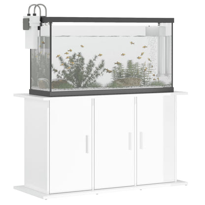 Aquarium Stand High Gloss White 101x41x58 cm Engineered Wood