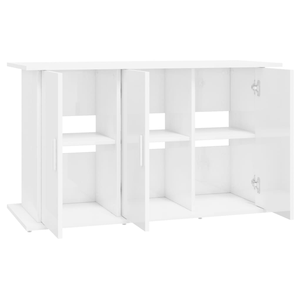 Aquarium Stand High Gloss White 101x41x58 cm Engineered Wood