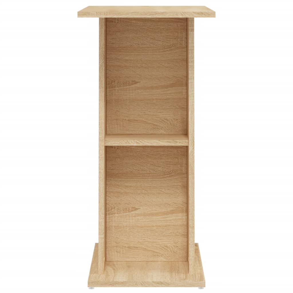 Aquarium Stand Sonoma Oak 60.5x36x72.5 cm Engineered Wood