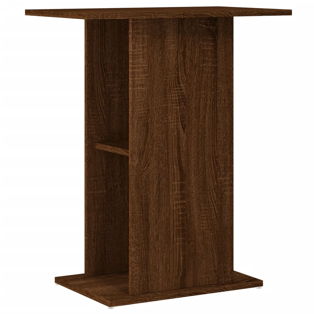 Aquarium Stand Brown Oak 60.5x36x72.5 cm Engineered Wood