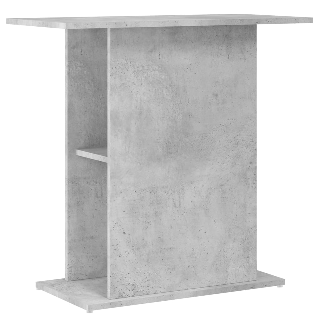 Aquarium Stand Concrete Grey 75x36x72.5 cm Engineered Wood