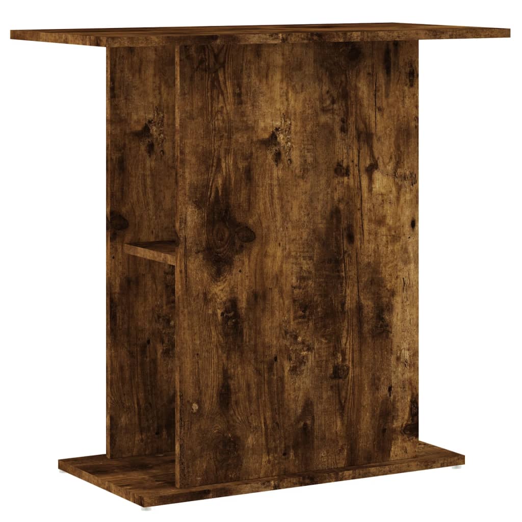 Aquarium Stand Smoked Oak 75x36x72.5 cm Engineered Wood