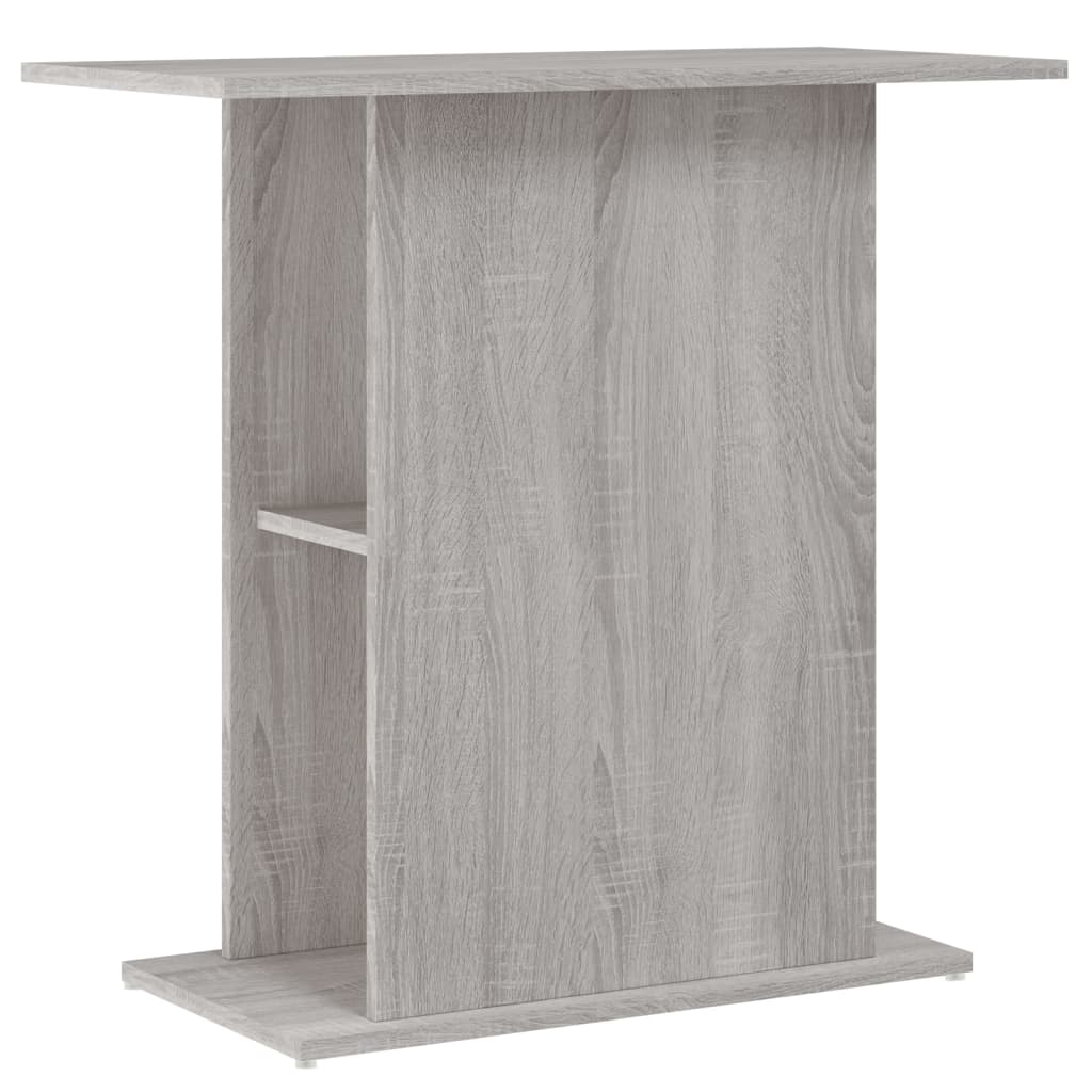 Aquarium Stand Grey Sonoma 75x36x72.5 cm Engineered Wood