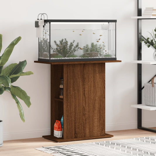 Aquarium Stand Brown Oak 75x36x72.5 cm Engineered Wood