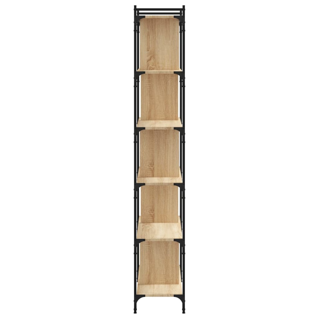 Bookcase 6-Tier Sonoma Oak 76x32x192 cm Engineered Wood