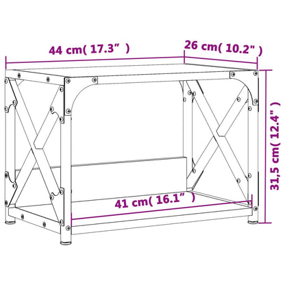 Printer Stand 2-Tier Sonoma Oak 44x26x31.5 cm Engineered Wood