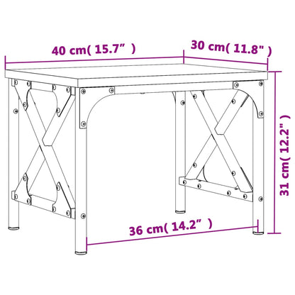 Printer Stand Smoked Oak 40x30x31 cm Engineered Wood