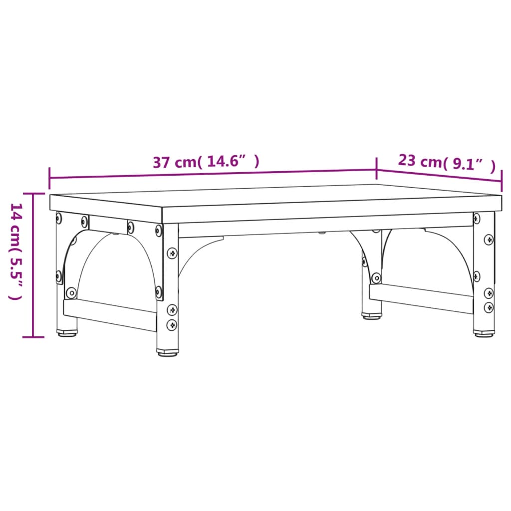 Monitor Stand Sonoma Oak 37x23x14 cm Engineered Wood