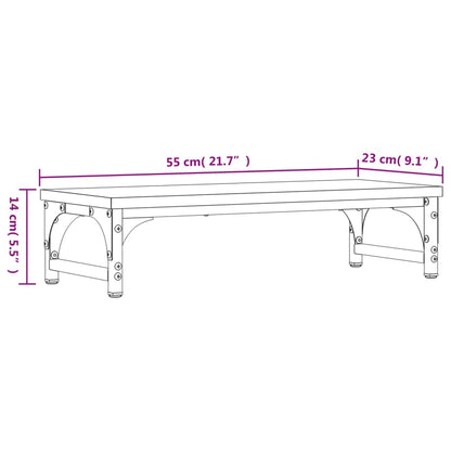 Monitor Stand Grey Sonoma 55x23x14 cm Engineered Wood