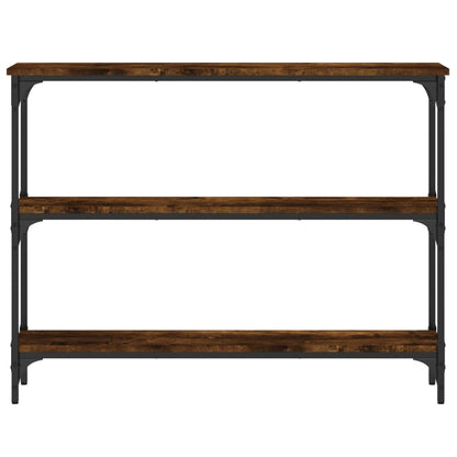 Console Table Smoked Oak 100x22.5x75 cm Engineered Wood