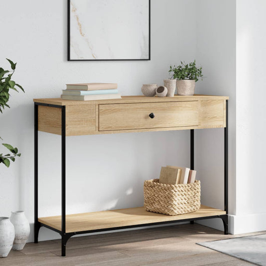 Console Table Sonoma Oak 100x34.5x75 cm Engineered Wood