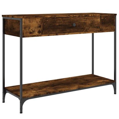 Console Table Smoked Oak 100x34.5x75 cm Engineered Wood