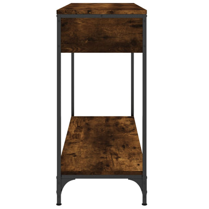 Console Table Smoked Oak 100x34.5x75 cm Engineered Wood