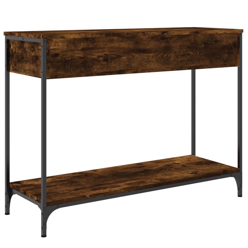 Console Table Smoked Oak 100x34.5x75 cm Engineered Wood