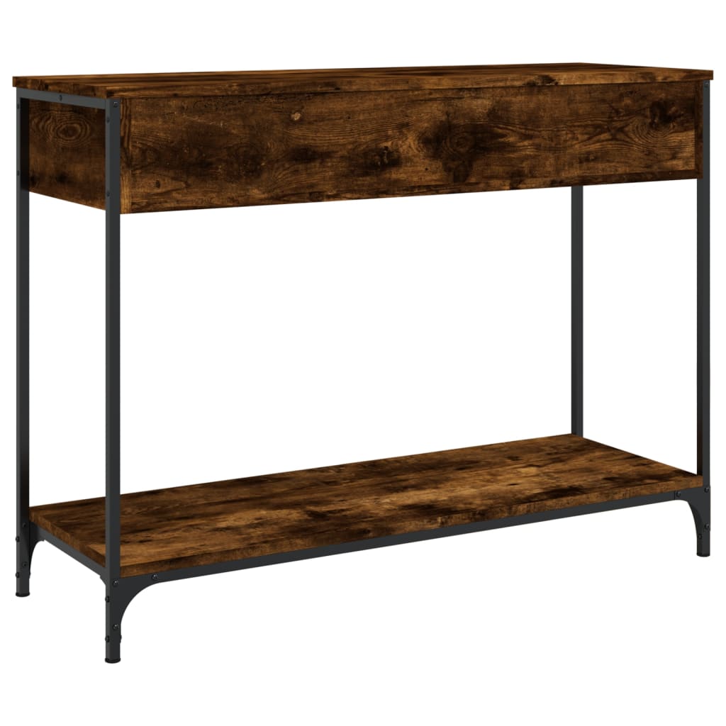 Console Table Smoked Oak 100x34.5x75 cm Engineered Wood