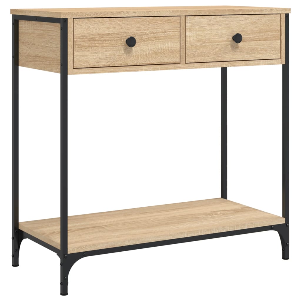 Console Table Sonoma Oak 75x34.5x75 cm Engineered Wood