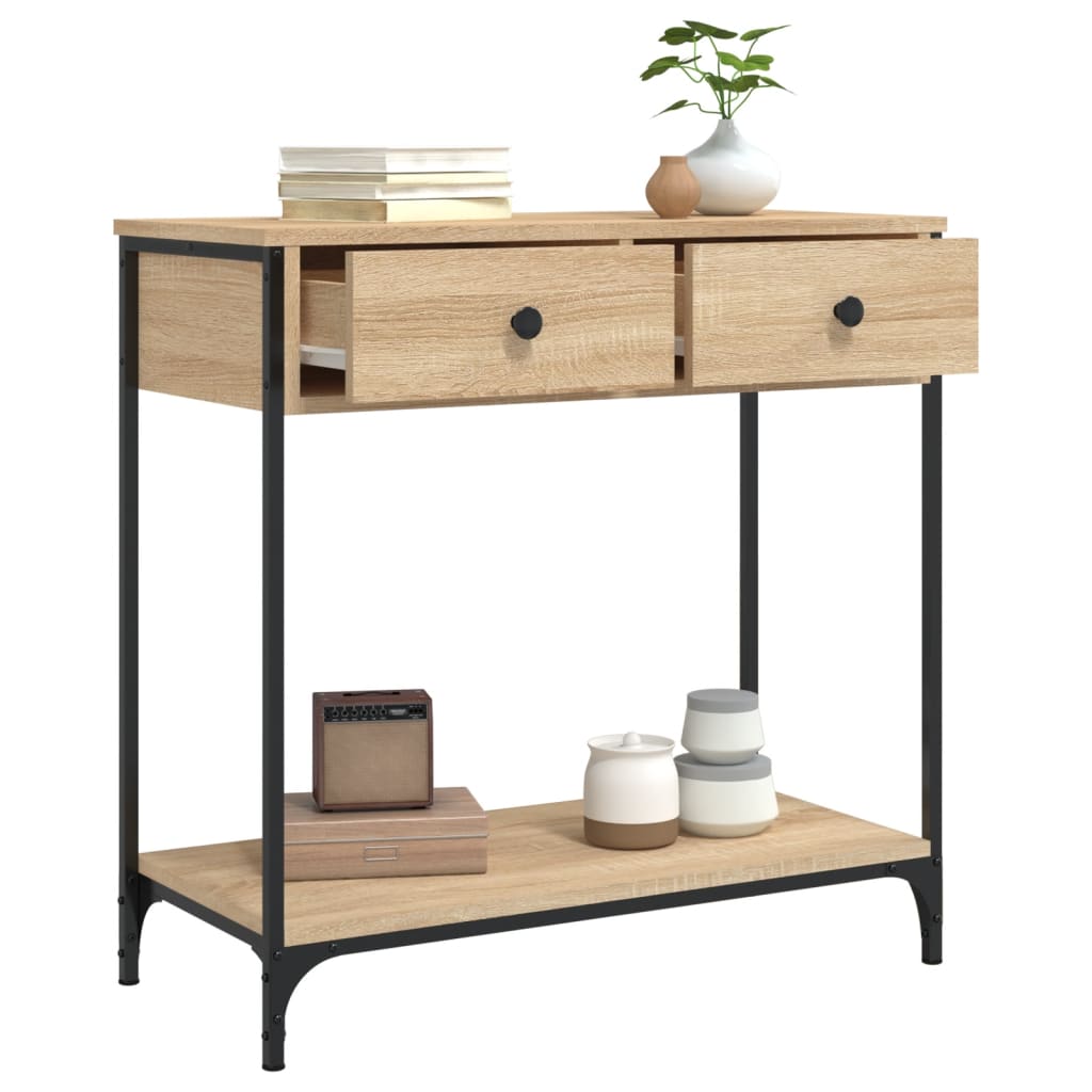 Console Table Sonoma Oak 75x34.5x75 cm Engineered Wood